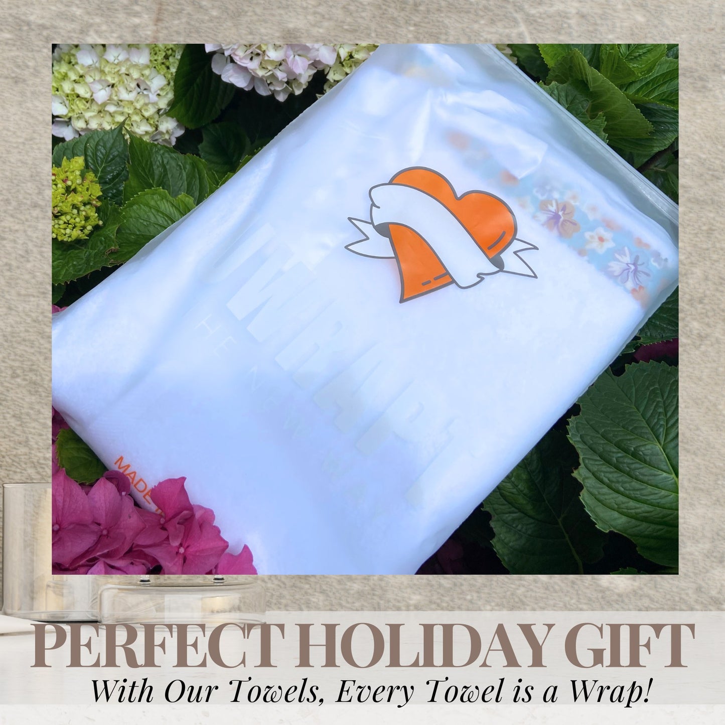 UWRAPT - Towel + Wrap All-in-One with Adjustable Tie Closure. No Hook & Loop. No Elastic. No Buttons. No Snaps. Simply Wrap, Tie, & Go!