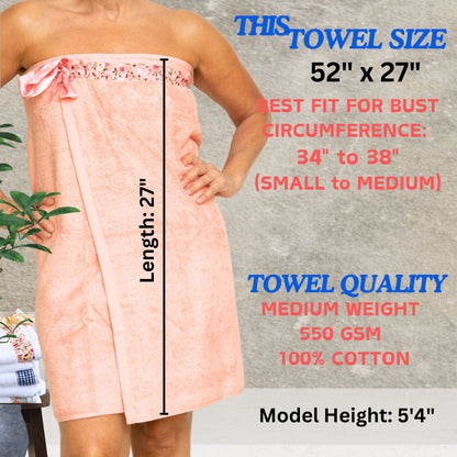 UWRAPT - Towel + Wrap All-in-One with Adjustable Tie Closure. No Hook & Loop. No Elastic. No Buttons. No Snaps. Simply Wrap, Tie, & Go!