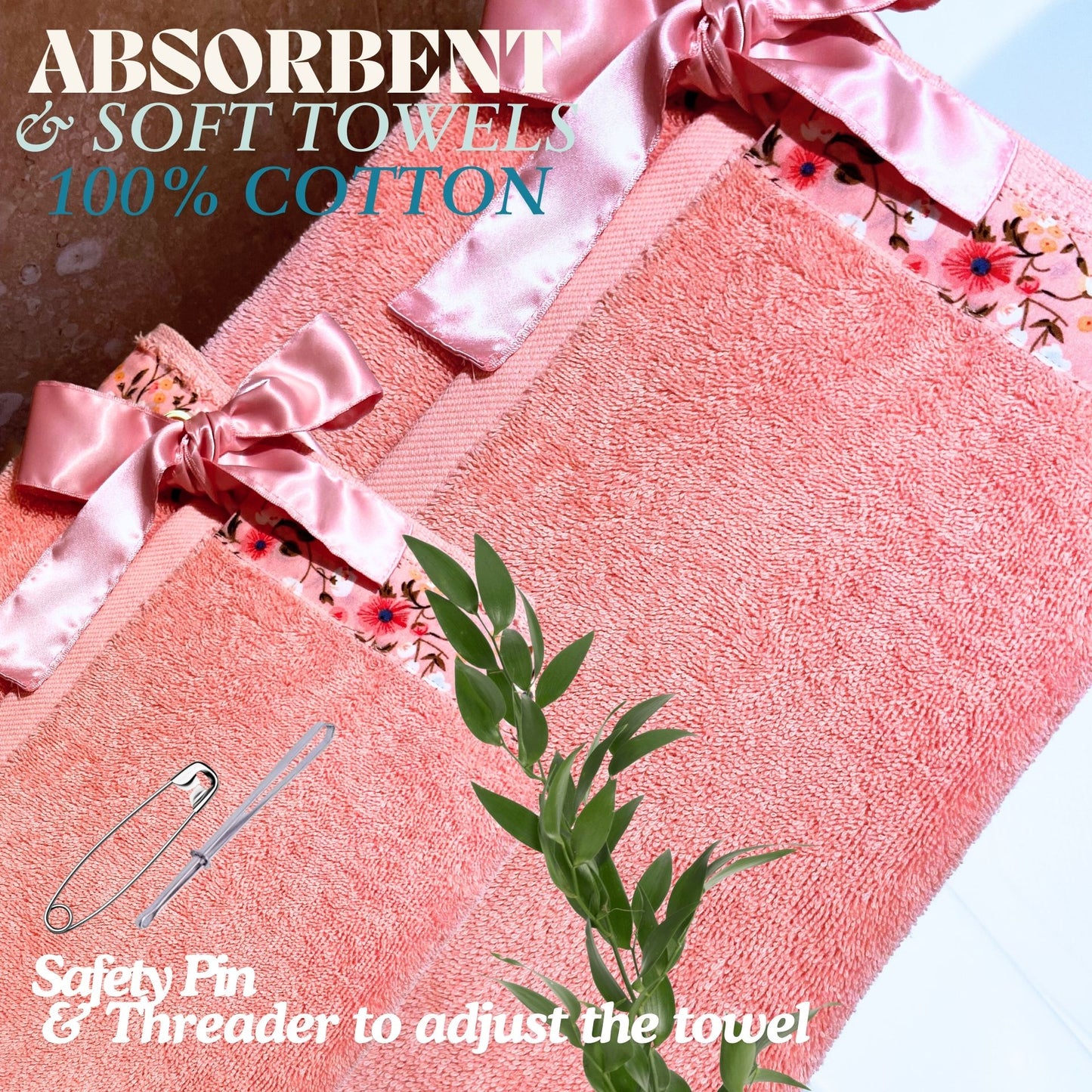 UWRAPT - Towel + Wrap All-in-One with Adjustable Tie Closure. No Hook & Loop. No Elastic. No Buttons. No Snaps. Simply Wrap, Tie, & Go!