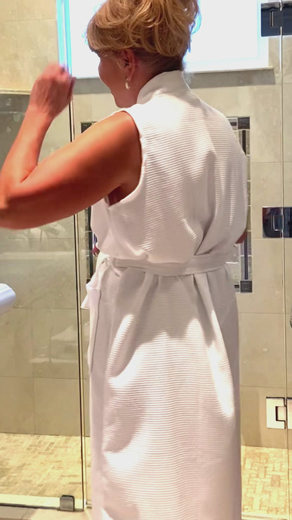 UWRAPT - Bathrobes for Women Sleeveless - Spa Robe for Hot Weather (XS – XL)