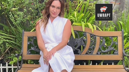 UWRAPT - Bathrobes for Women Sleeveless - Spa Robe for Hot Weather (XS – XL)