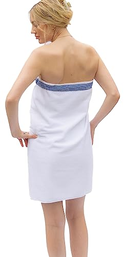 UWRAPT - Towel + Wrap All-in-One with Adjustable Tie Closure. No Hook & Loop. No Elastic. No Buttons. No Snaps. Simply Wrap, Tie, & Go!